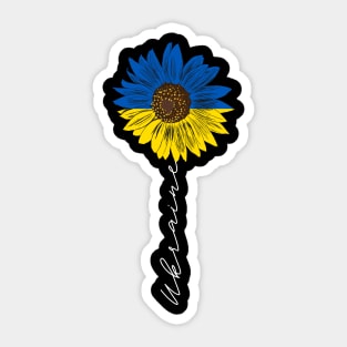 Sunflower I Stand With Ukraine Sticker